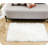 Girault Faux Fur Carpet For Living Room Kids Room Machine Washable Rug In White-219335994