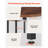 6 Tier Corner Shelf Tall Corner Stand with LED Light Narrow Display Rack