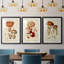 Champignon Variétés I - Impression sur mesure encadrée de qualité supérieure - 3 pièces-1715927147-1715927125