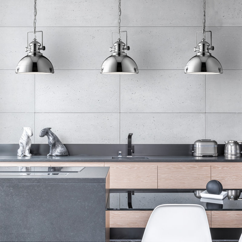 Harpenden 1 - Light Dome Pendant, Chrome