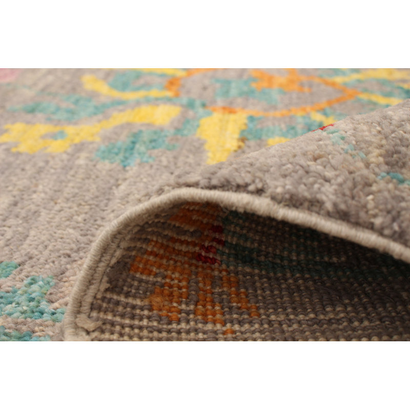 Tapis gris ziegler peshawar 10 pi 0 po x 14 pi 4 po main-noué la