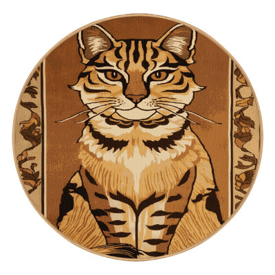  Tapis lavable avec gros chats asiatiques Golden Cat