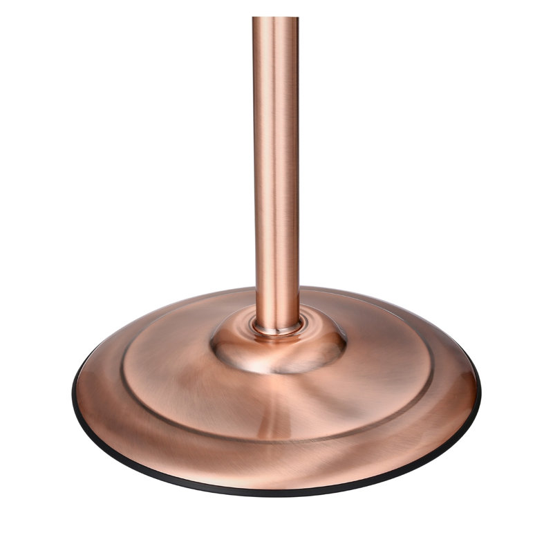 Ventilateur sur pied industriel 16 po avec finition cuivre - Ventilateur de plancher oscillant à 3 vitesses, ventilateur à hauteur réglable pour la maison et le bureau