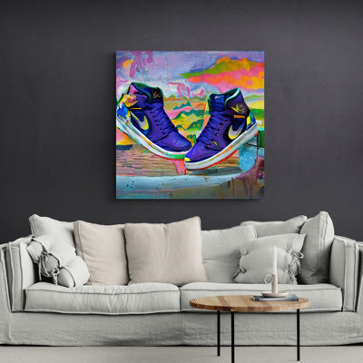 Air Jordan 27 by Stephen Chambers - Wrapped Canvas Graphic Art