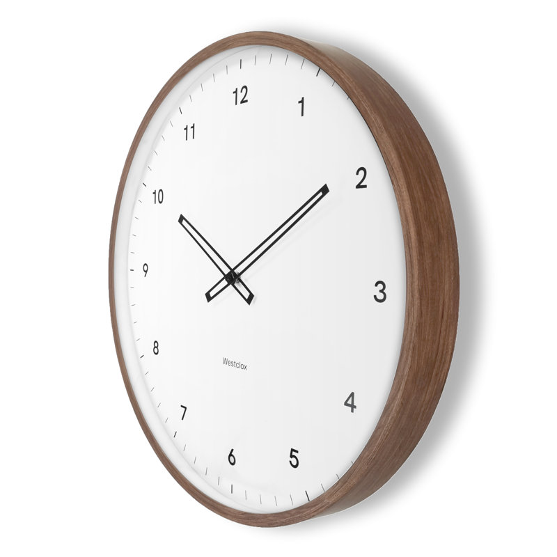 20" OAK FINISH WALL CLOCK