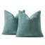 18 x 18 housses de coussin en chenille, ensemble de 2 taies d'oreiller texturées de style bohème pour canapé, décor de salon-124668650