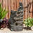 30.5"H 4-Tiered Mom And Baby Bear Polyresin Outdoor Fountain With Pump And LED Light (KD)