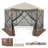 Pop-up Gazebo 6-sided Instant Setup Screen House Hub Tent with Mesh Netting Walls