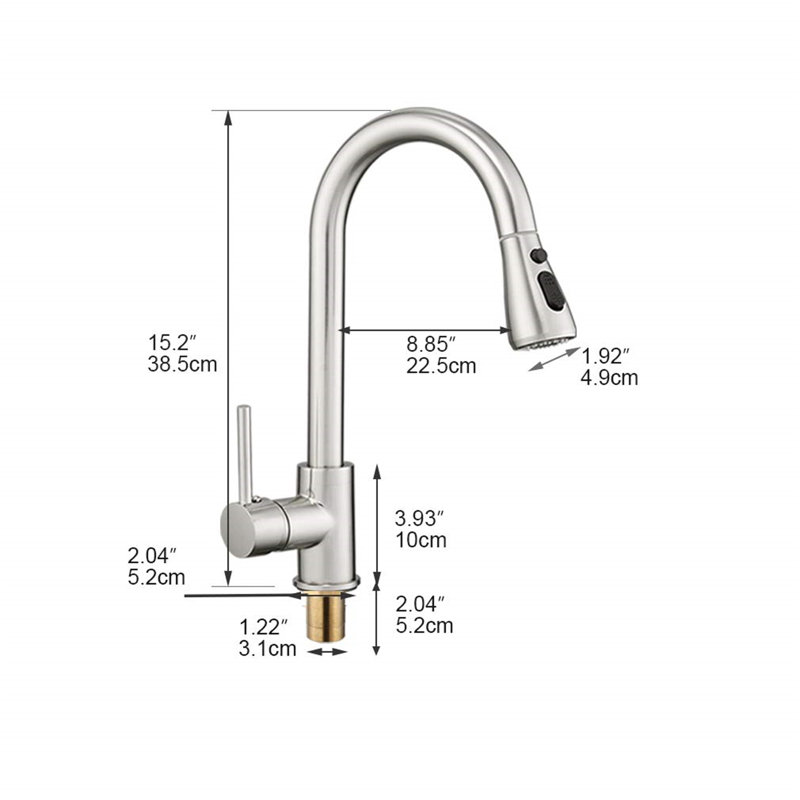 Nbarthome Pull Out Kitchen Faucet