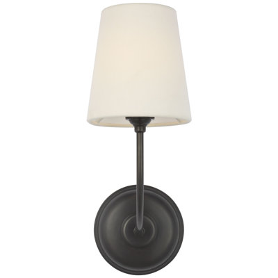 Thomas O'Brien Vendome 16" Cordless Single Sconce with Linen Shade