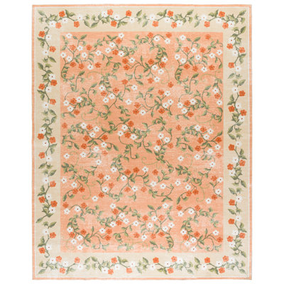 Tapis floral lavable à la machine à performance de 195 cm MSRW