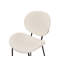 Luana Upholstered Counter Stool with Metal Frame-96917723