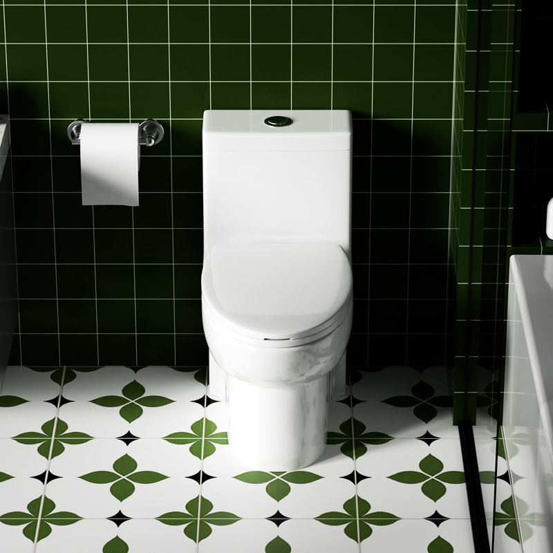 1.28 Toilet, Gloss White 003, Water Saving, Captivating Seat 003 , Comfortable Height