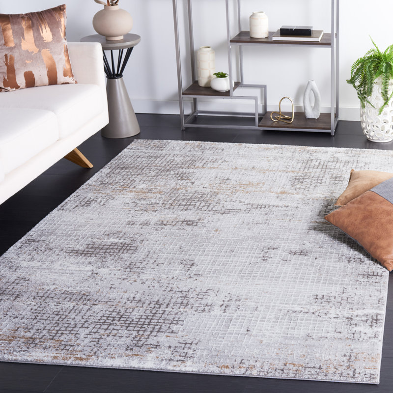 Tapis abstrait Emogène Parker Performance, Rectangle 7 pi 9 po x 9 pi 6 po
