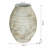 Large Magnesium Flower Pot With Weathered White Finish And Ridged Texture-35962567