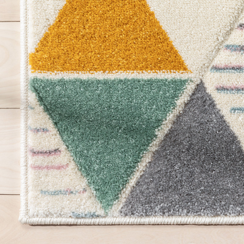 Astrid Geometric Synthetic Area Rug, Runner 67cm x 220cm