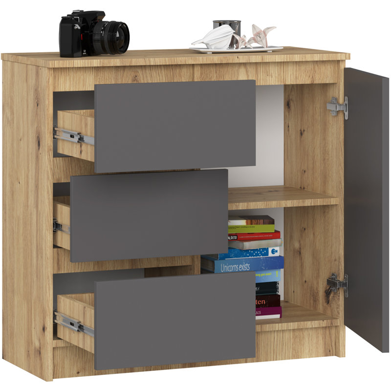 Sidse Particle Board Rectangle Storage Unit Accent Chest