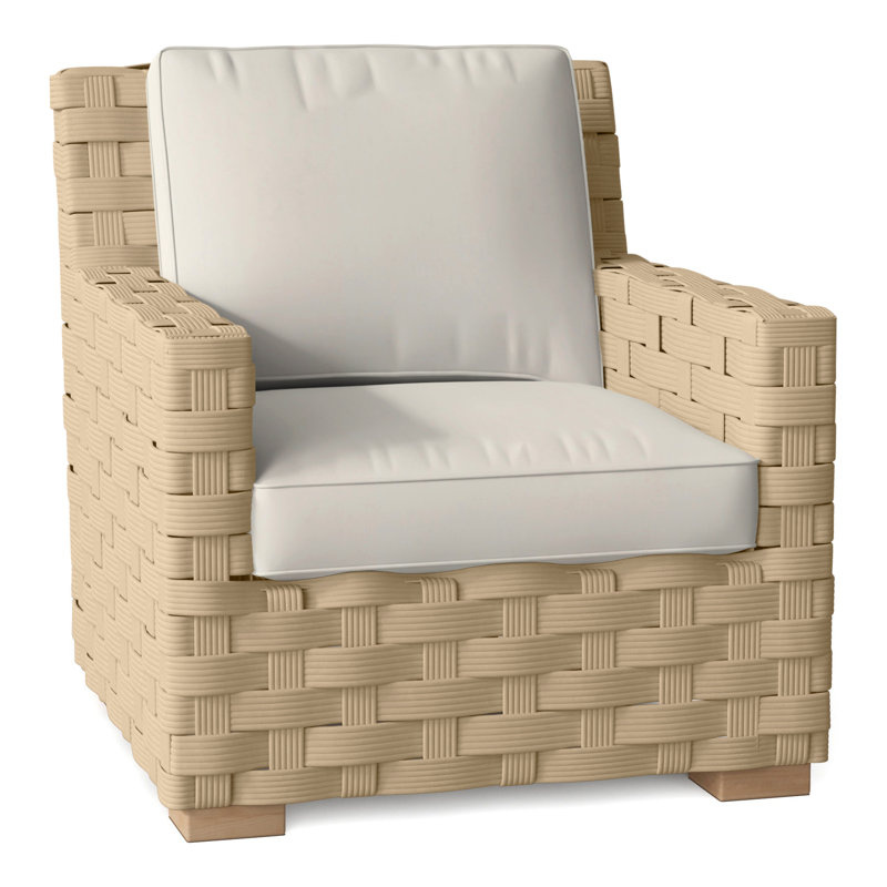 St. Barts Outdoor Lounge Chair, St. Barts Natural Rope, Canvas Canvas Sunbrella® Canvas