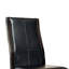 Ensemble de chaises d'appoint de salle à manger transitionnelles, ensemble de chaises 2 pièces seulement, siège rembourré en similicuir espresso à dossier courbé brun