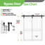 Porte de grange coulissante en forme de K avec porte de grange et ensemble de quincaillerie-101239397