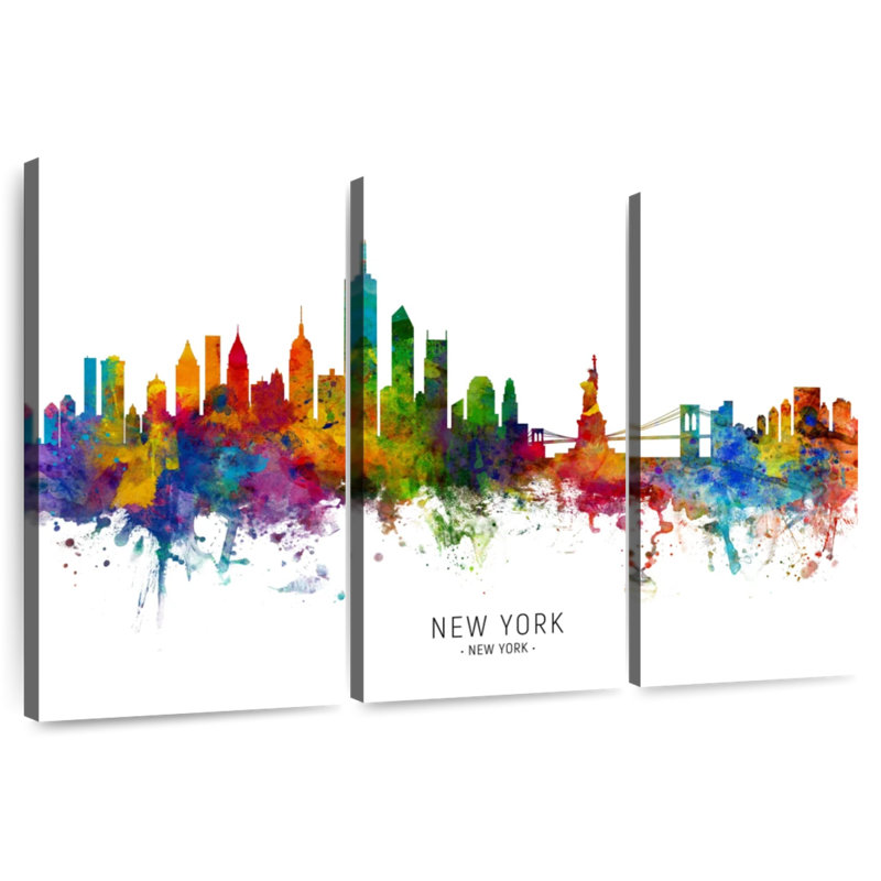 Sireci Vibrant New York Skyline I, 32" H x 50" W