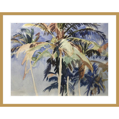 Palms Against the SkyJohn Singer Sargent -Framed Giclee Print