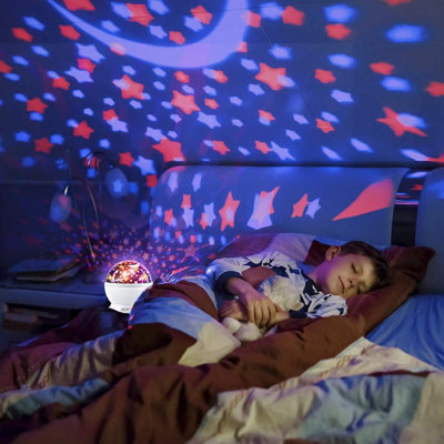 Kids Night Light Projector for Boys, Race Car Star Projector Lamp | 360° Rotating Ceiling Light, Race Car Night Light for Bedroom, Birthday Gifts for Boys Age 3-7