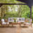 Hulda Acacia Solid Wood 6 - Person Patio Conversation Set with Cushions-48567371