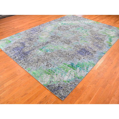 Chalina One-of-a-Kind 9' X 12'6" Wool Area Rug in Green