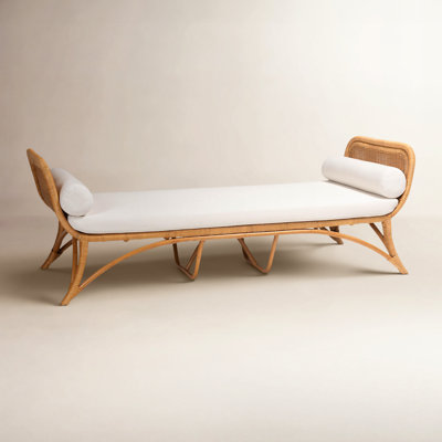Colb Veve Bohemian Light Honey Rattan Daybed by Bayou Breeze