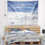 Tapisserie paysage vol au-dessus de nuages lumineux-28509247