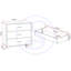 Naisha 80 cm W Chest of 3 Drawers
