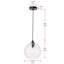 Luminaire suspendu sphère réglable Douthit-551524342