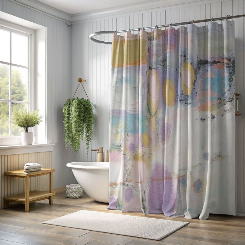 Rideau de douche Foranti, H 74 po x l 71 po