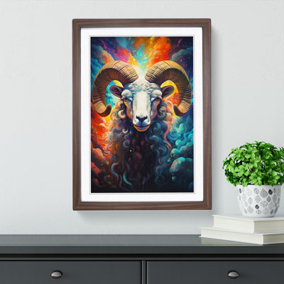 Ram Sheep Futurism - Framed Print