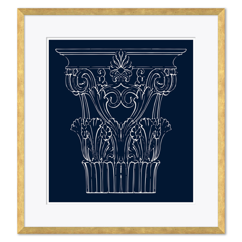 Blue Cornthian I & Blue Cornthian II Print by David Phoenix