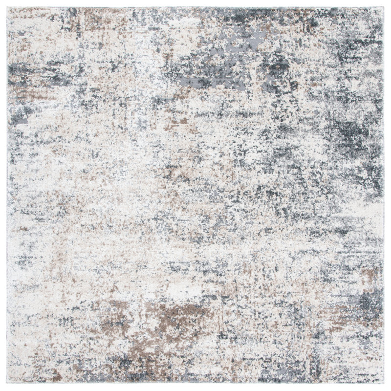 Tapis abstrait Arusha Performance, Carré 6 pi 7 po