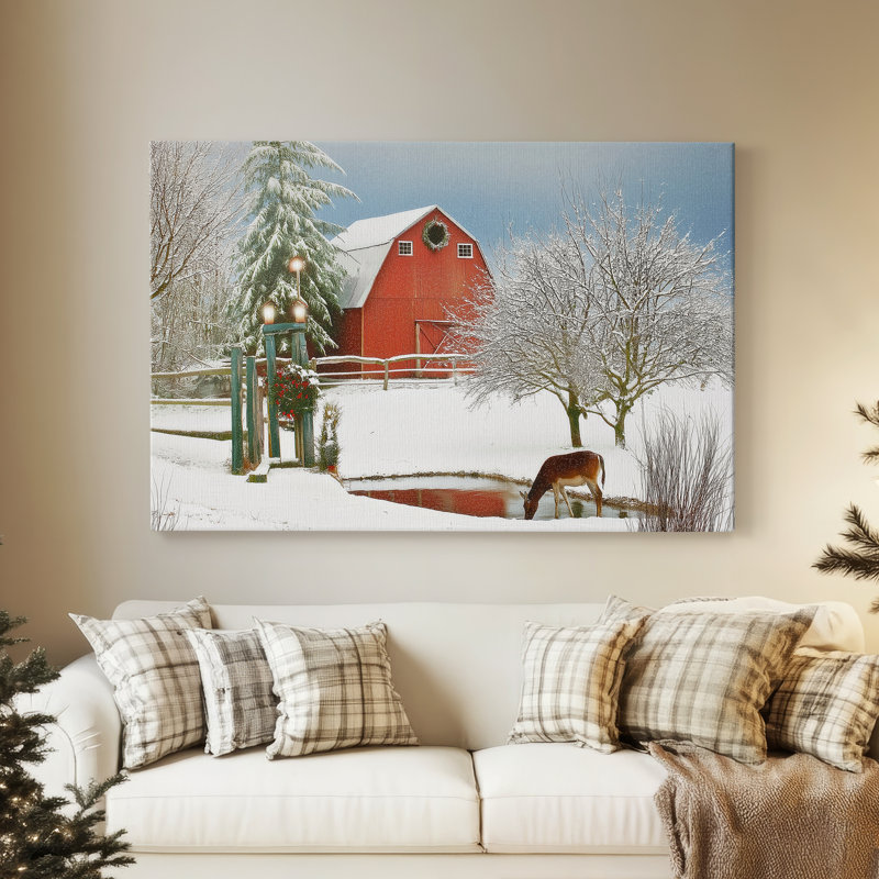 «Silver Twilight Carol» - toile tendue avec châssis de qualité supérieure, H 18 po x l 12 po