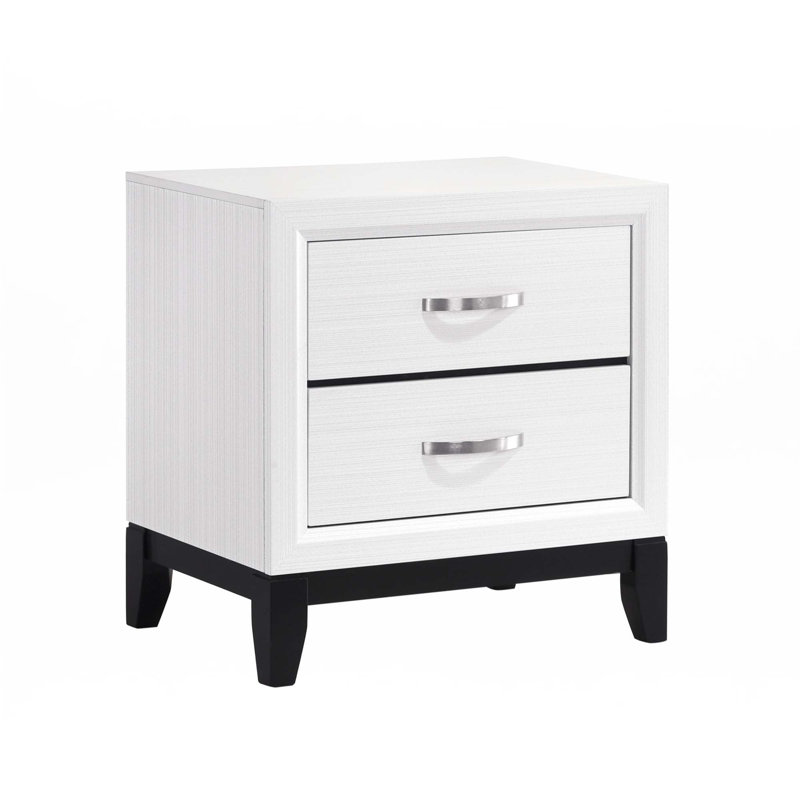 Table de chevet de 2 tiroirs