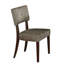 Chaise d'appoint rembourrée grise - option de sièges confortables pour la salle à manger