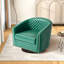 75.2Cm Wide Tufted Swivel Barrel Chair-1989487591
