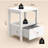Absecon 23" H Modern Nightstand with Drawer and Open Shelf