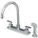 Kingston Brass Executive Two-Handle 4-Hole 8" Centerset Kitchen Faucet with Side Sprayer
