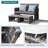 Neyko 40.55'' Wide Straight Steel Loveseat with Cushions-96657426
