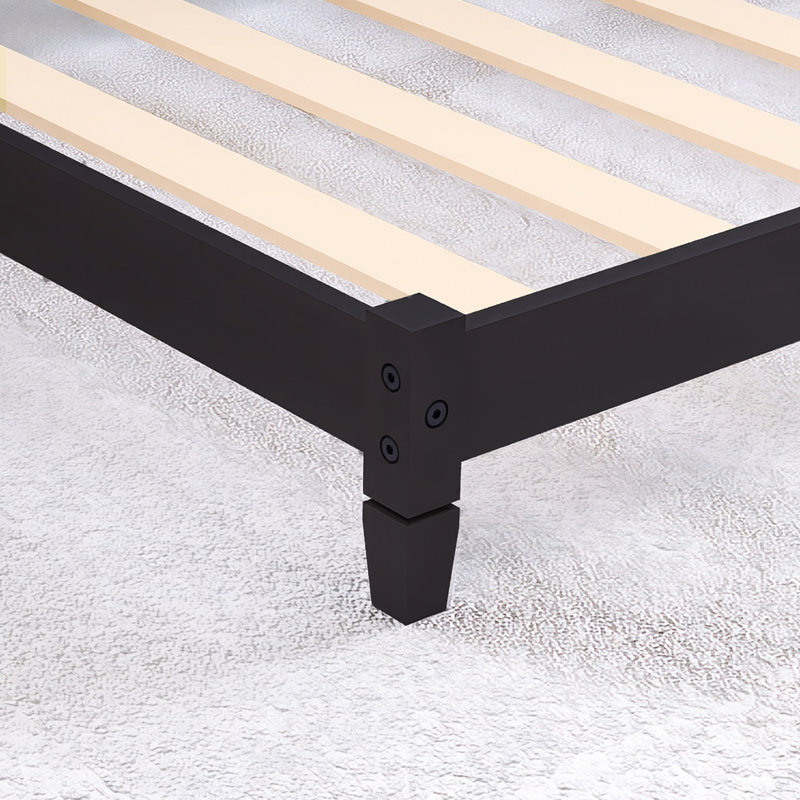 80"X42" Twin Size Wood Coffee Bed, Brown