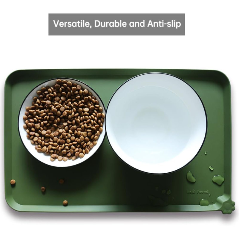 Napperon antidérapant, Vert, Moyen (12 po)
