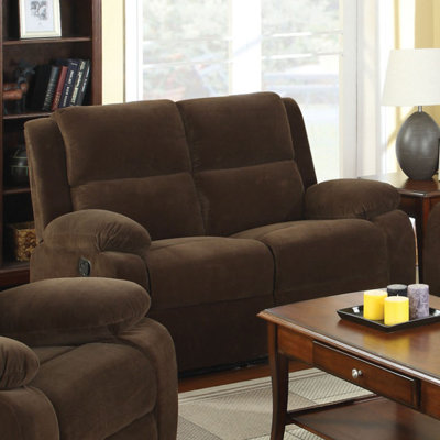 Aalbert Upholstered 58.25'' Reclining Loveseat