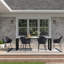 Muheezat 6 - Person Patio Dining Set with Rectangular Table-2015438980-2119421718