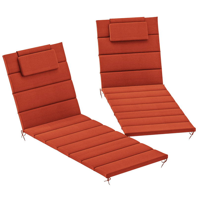 Coussin de chaise longue d'extérieur, UPF50 + coussin de chaise longue en oléfine
