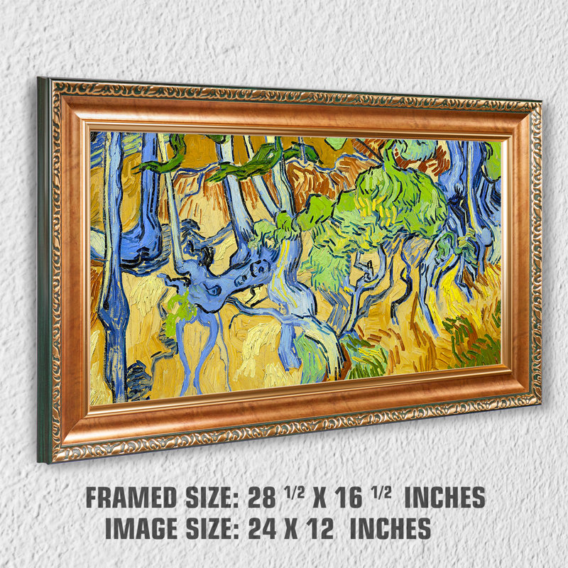 Reproduction d'art classique, racines de l'arbre par Vicent Van Gogh
